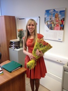 Surprise your Russian date with flowers delivered to her work