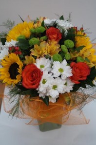 Mixed bouquet delivered to Russia