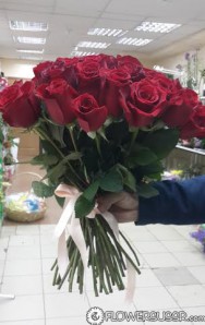 Picture of the bouquet taken before delivery in Moscow