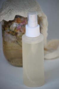 Homemade rose-water-toner