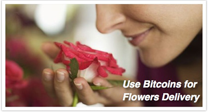 Send flowers with Bitcoins