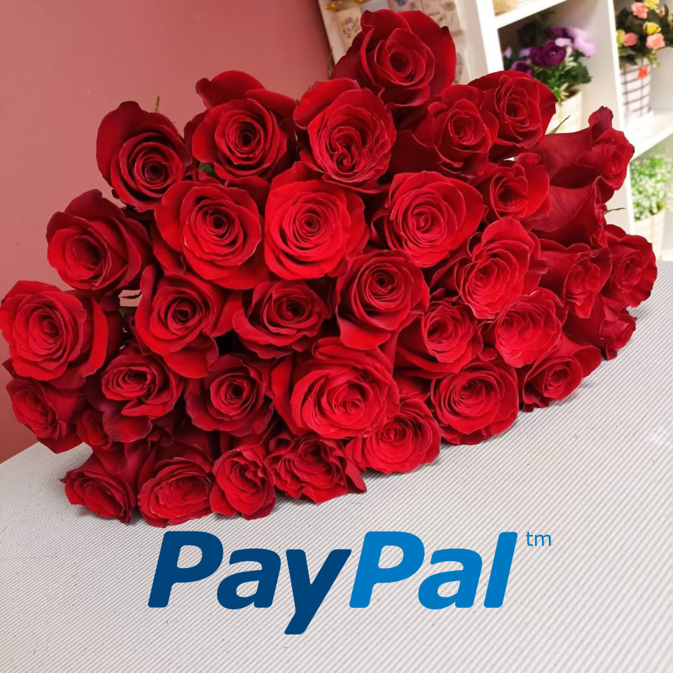 Заказать цветы с оплатой Paypal