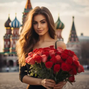 Доставка цветов в Москву из-за границы