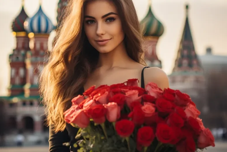 Доставка цветов в Москву из-за границы